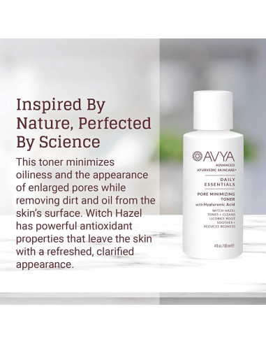 Tónico Minimizador de Poros Avya 29.57 ml - Ácido Hialurónico
