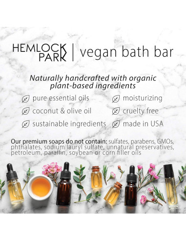 Jabón Orgánico Hidratante Hemlock Park 141g - Fruta de la Pasión