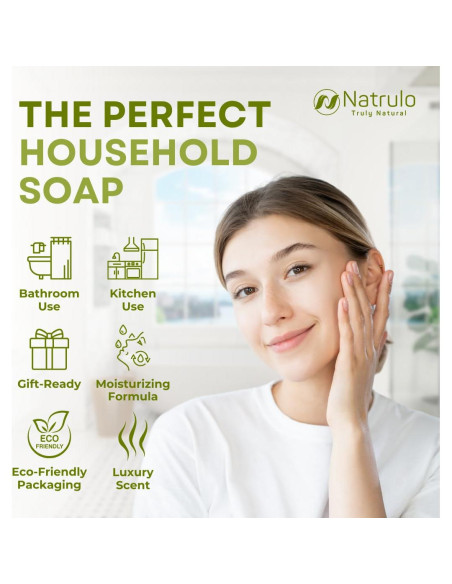 Barra de Jabón Exfoliante Natural Natrulo - Hierba Limón 117g