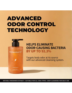 Jabón Corporal Natuzen de Caqui 500g - Desodorante Natural pH Equilibrado 2