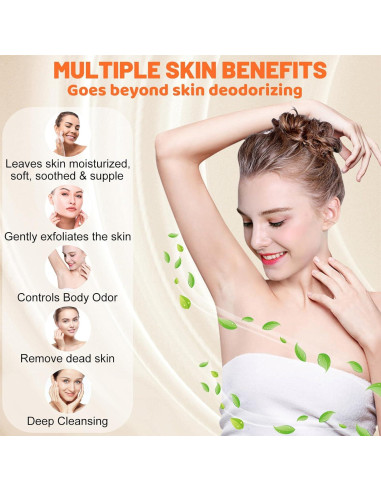 Set de 3 Jabones de Persimón URZTUL 100g - Desodorante Natural