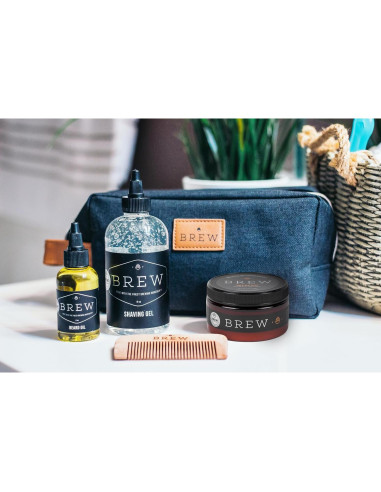 Gel de Afeitar Transparente Brew Grooming 226 g - Suave y Nutritivo