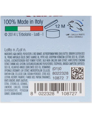 Crema Suavizante L'Erbolario para Pies Secos 70 g - Hidratante