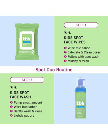 Conjunto Cuidado Piel Niños - Limpiador Facial Espuma y Toallitas