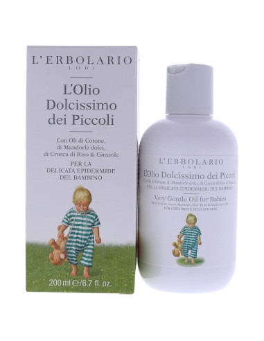 Aceite de Masaje L'Erbolario para Bebés 190g - Calmante y Protector