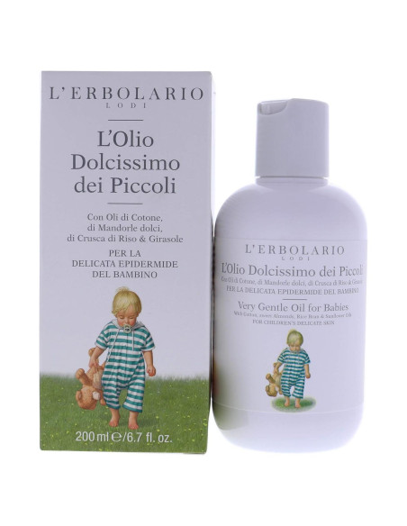 Aceite de Masaje L'Erbolario para Bebés 190g - Calmante y Protector