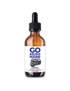Tintura de Hongo Chaga GO Mushrooms 60 Porciones 60ml Antioxidante