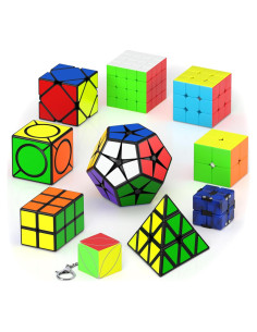 Juego de Cubos de Velocidad Vdealen - 10 Piezas 2x2 3x3 4x4