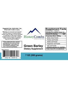 Cebada Verde 4 HoneyCombs - Suplemento en Polvo 240g 2