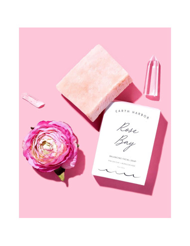 Jabón Facial Equilibrante Earth Harbor ROSE BAY 108g