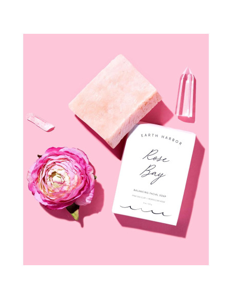 Jabón Facial Equilibrante Earth Harbor ROSE BAY 108g
