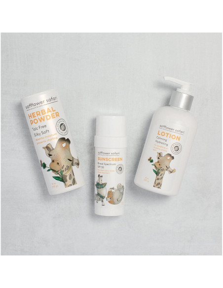 Polvo para Bebés Herbal Safflower Safari - Orgánico 113g