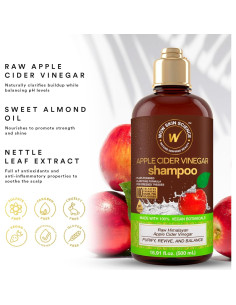 Champú de Vinagre de Manzana WOW Skin Science 450ml - Anticaspa y Crecimiento del Cabello 2