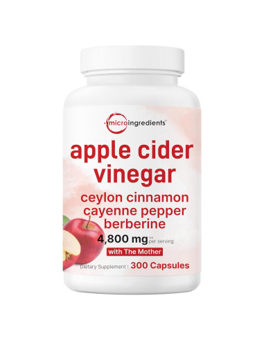 Cápsulas de Vinagre de Sidra de Manzana Micro Ingredients 300u