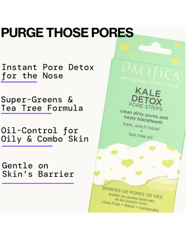 Tiras Detox para Puntos Negros Pacifica - 6 Unidades