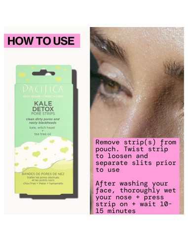 Tiras Detox para Puntos Negros Pacifica - 6 Unidades