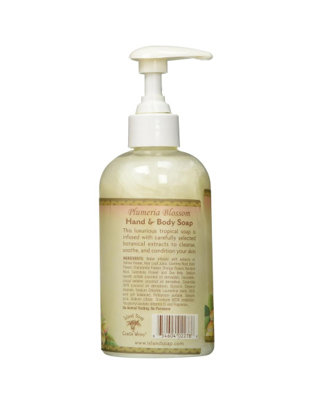 Jabón de Mano y Cuerpo Island Soap Plumeria 226g
