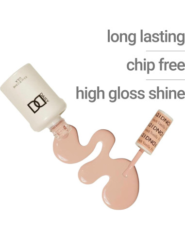 Conjunto de Esmalte en Gel DND Rosa 15 ml UV/LED y Secado al Aire