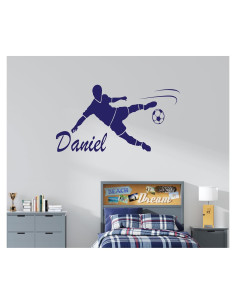 Calcomanía de Pared Personalizada CuteDecals Fútbol 50.8x22.9cm