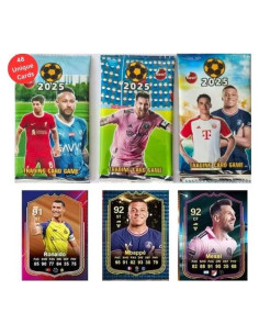 Tarjetas de Fútbol 2025 - 6 Paquetes de 48 Tarjetas Coleccionables