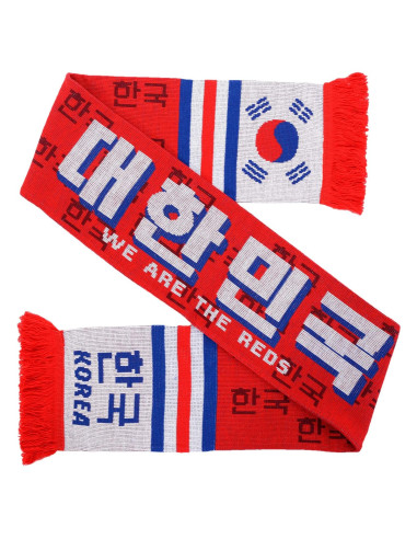 Bufanda de Fútbol Corea del Sur Euroscarves 145x18 cm