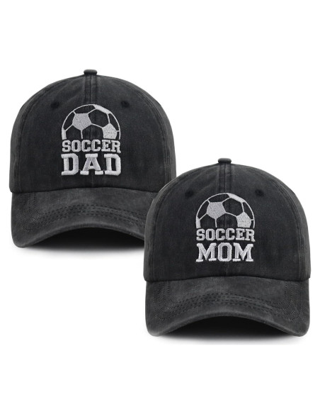 Gorras de Fútbol para Papá y Mamá 100% Algodón - 2 PCS