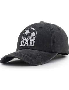 Gorras de Fútbol para Papá y Mamá 100% Algodón - 2 PCS 2
