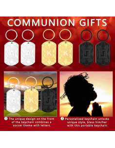 Llavero de Fútbol Personalizado para Hombres - Acero Inoxidable 2