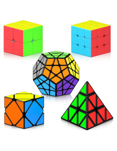 Conjunto de Cubos de Velocidad Vdealen - 5 Piezas 2x2 3x3