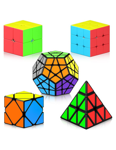 Conjunto de Cubos de Velocidad Vdealen - 5 Piezas 2x2 3x3