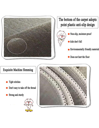 Alfombra Infantil de Fútbol ZFHNYJWKL 80x120 cm Antideslizante