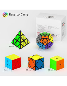 Conjunto de Cubos de Velocidad Vdealen - 5 Piezas 2x2 3x3 2