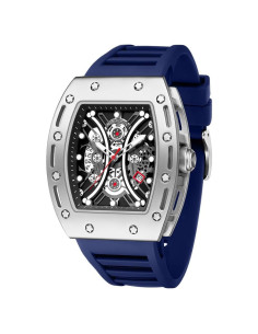 Reloj de Pulsera Hombre YUNSML Cronógrafo Azul 48mm