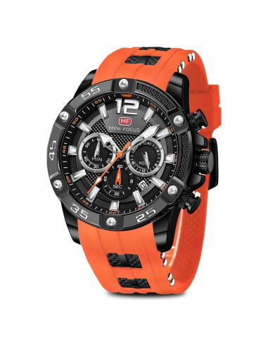 Reloj deportivo militar AIMES para hombres 47mm naranja