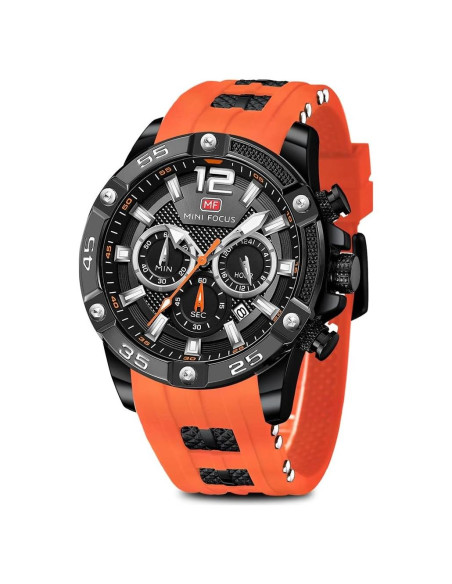 Reloj deportivo militar AIMES para hombres 47mm naranja
