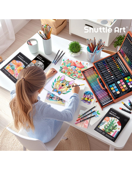 Set de Arte Deluxe Shuttle Art 149 Piezas en Caja de Madera Set de Arte Deluxe Shuttle Art 149 Piezas en Caja de Madera