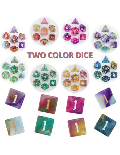 Juego de Dados Poliedricos DND Surhugvy - 175 Piezas Multicolores 2