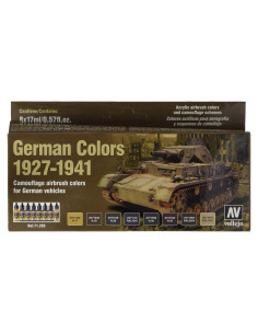 Set de Pintura Acrílica Vallejo 8 Colores Alemanes 1927-1941 136 ml