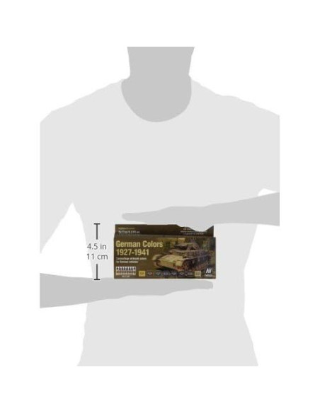 Set de Pintura Acrílica Vallejo 8 Colores Alemanes 1927-1941 136 ml