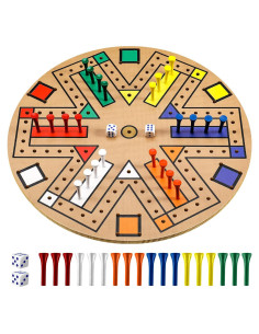 Juego de Mesa de Madera Kathfly para 3-6 Jugadores 50 cm