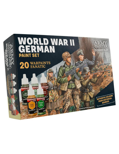 Set de Pintura Acrílica Alemán WWII The Army Painter 20 x 18 ml