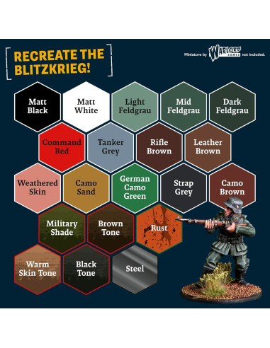 Set de Pintura Acrílica Alemán WWII The Army Painter 20 x 18 ml