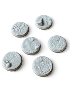 Bases de roca 25 mm Tofer (x20) para miniaturas SAGA