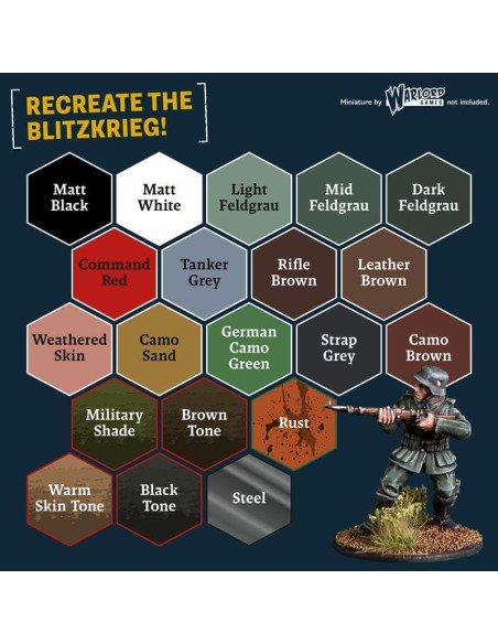 Set de Pintura Acrílica Alemán WWII The Army Painter 20 x 18 ml