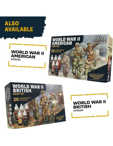 Set de Pintura Acrílica Alemán WWII The Army Painter 20 x 18 ml