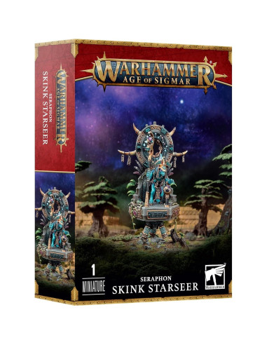 Mago Skink STARSEER Seraphon Games Workshop - 10 cm