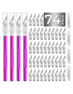 Juego de Cuchillos de Hobby JTIEO con 4 Cuchillos y 70 Cuchillas