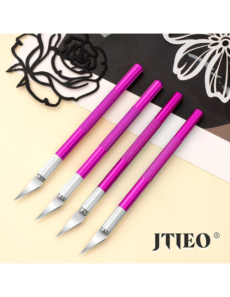 Juego de Cuchillos de Hobby JTIEO con 4 Cuchillos y 70 Cuchillas