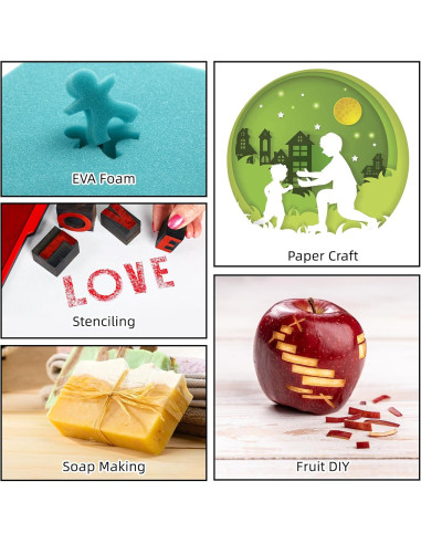 Juego de Cuchillos de Hobby JTIEO con 4 Cuchillos y 70 Cuchillas