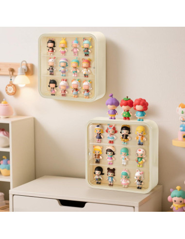 Caja de Exhibición AVLA para Figuras 3 Niveles 30x30 cm